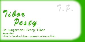 tibor pesty business card